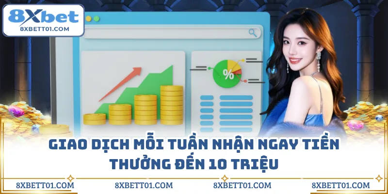 Giao dịch mỗi tuần nhận ngay tiền thưởng đến 10 triệu